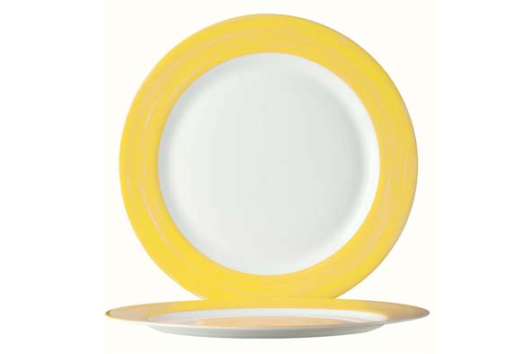 Arcoroc Brush gelb Essteller 23,5cm